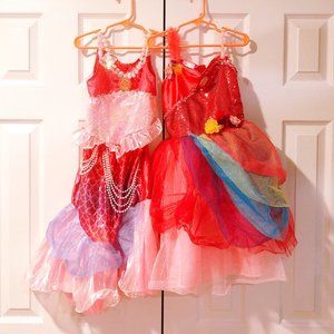 Barbie Mermaid and Princess Dress Up Costume for Kids (size 4-6x)